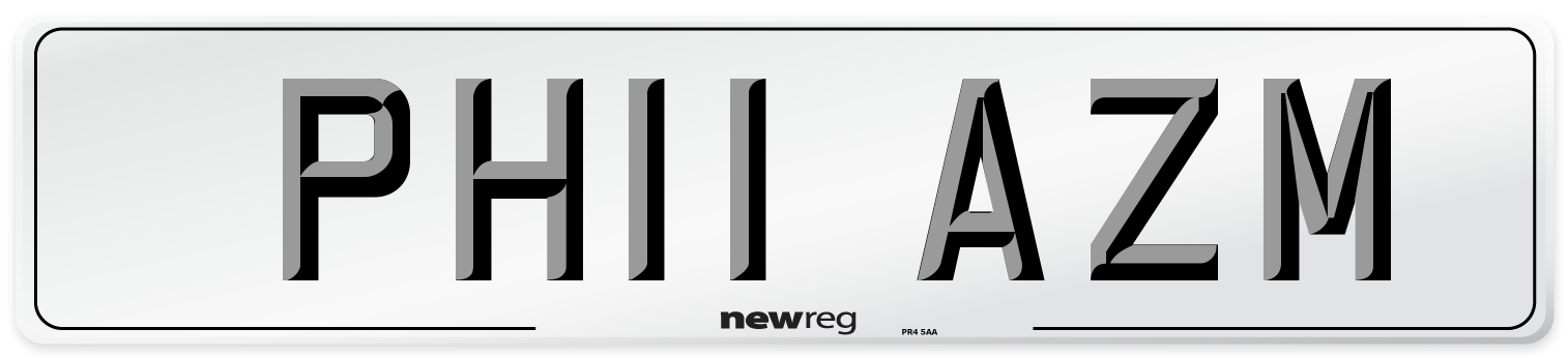 PH11 AZM Number Plate from New Reg
